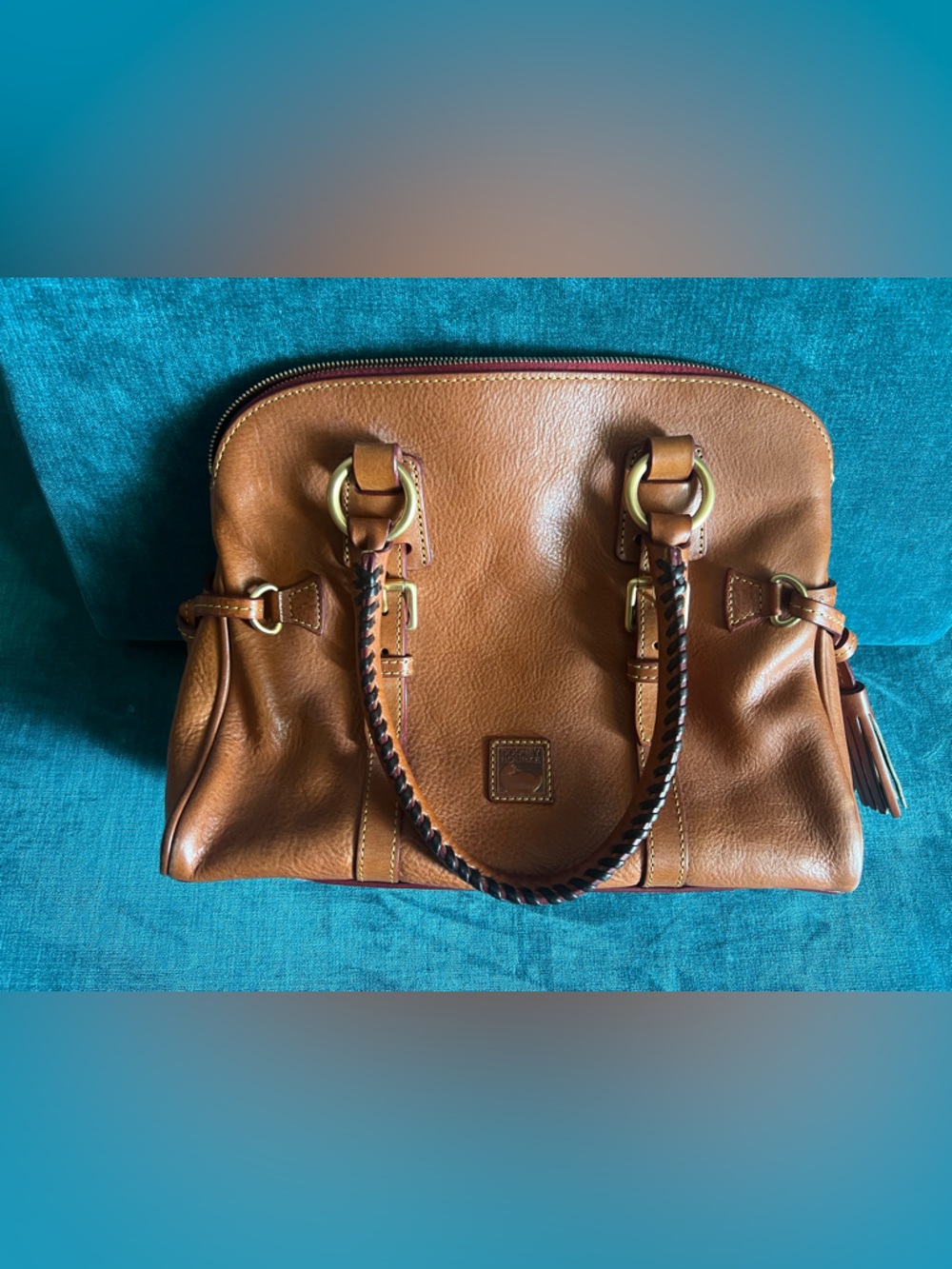 Dooney & Bourke Chestnut Brown Leather Satchel